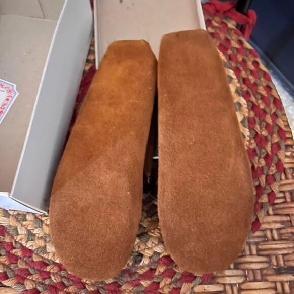Vintage Minnetonka — Thunderbird "Animikii" Softsole Moccasin - Size 3 (Brown) - Picture 3 of 5